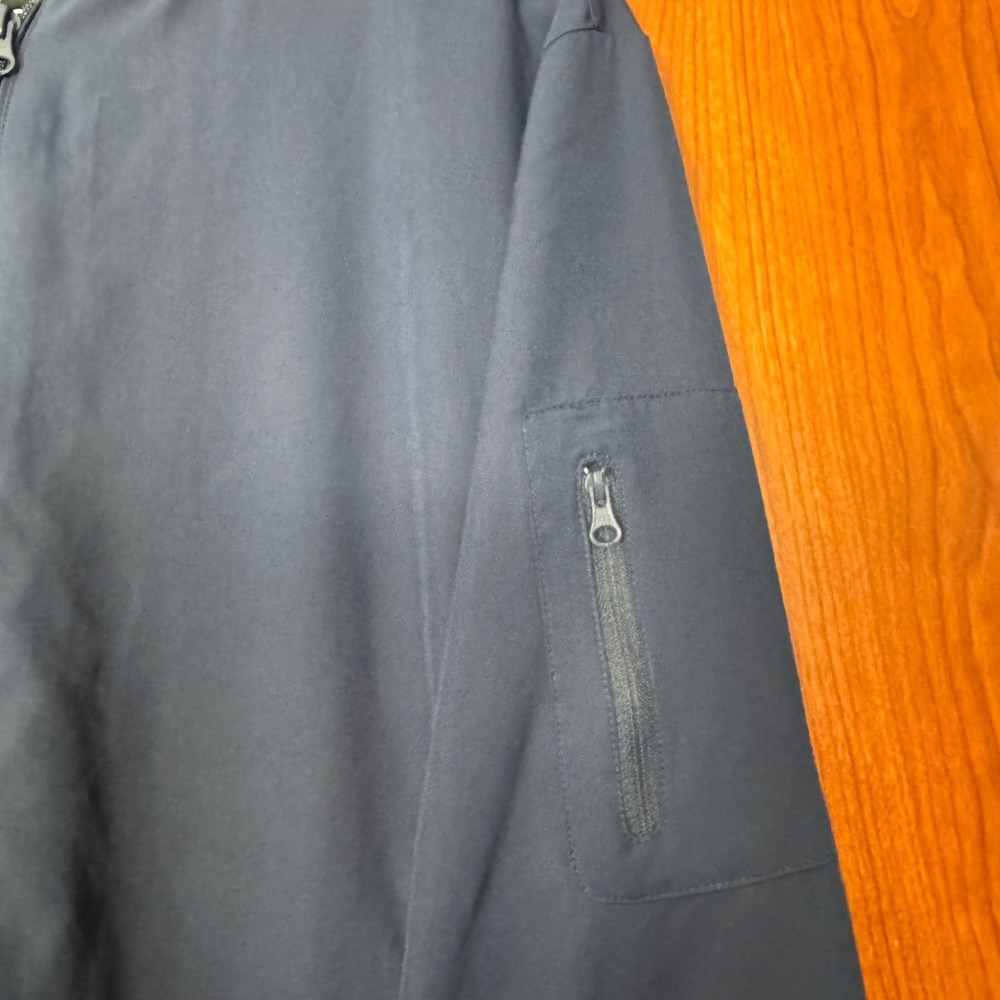 NWT Express Bomber Jacket Men Blue Zip S Outerwear Travel Lightweight Nautical - Picture 6 of 12